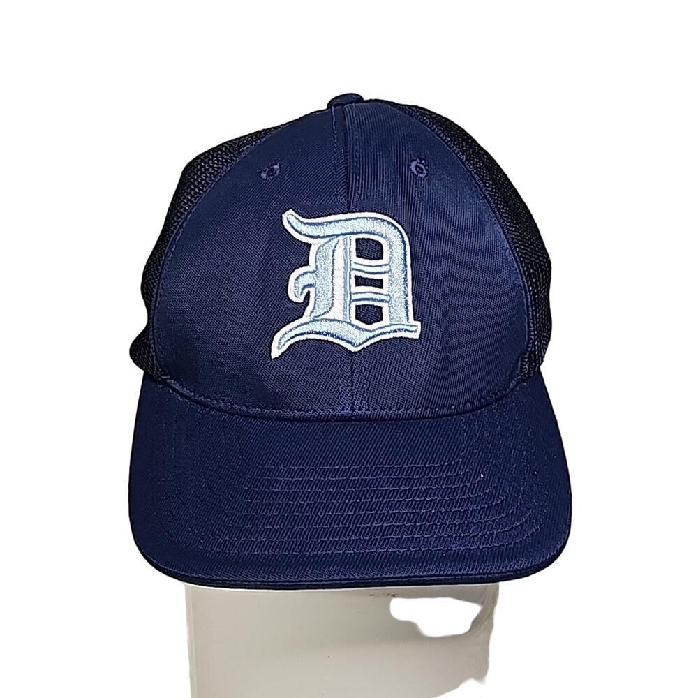 Pacific Headwear Pro Model Blue Trucker Hat Detriot Tigers MLB